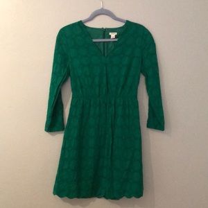 J. Crew Scalloped Eyelet Dress